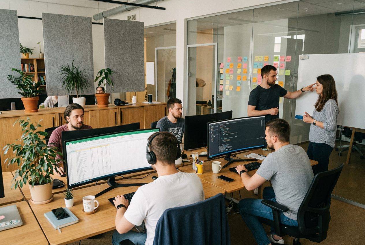 Команда TerraLab за роботою (тимчасове зображення)